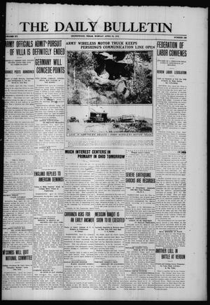The Daily Bulletin (Brownwood, Tex.), Vol. 15, No. 163, Ed. 1 Monday, April 24, 1916