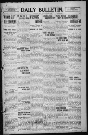 Daily Bulletin. (Brownwood, Tex.), Vol. 13, No. 8, Ed. 1 Monday, November 4, 1912