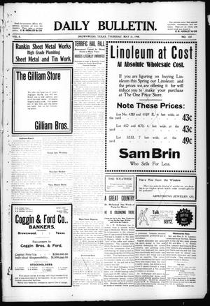 Daily Bulletin. (Brownwood, Tex.), Vol. 8, No. 185, Ed. 1 Thursday, May 21, 1908