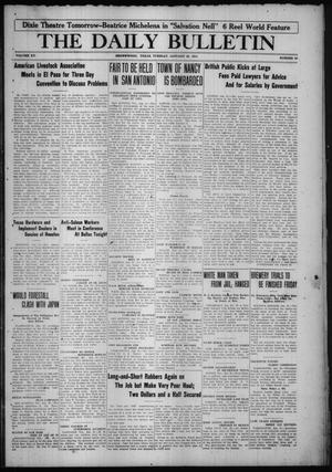 The Daily Bulletin (Brownwood, Tex.), Vol. 15, No. 86, Ed. 1 Tuesday, January 25, 1916