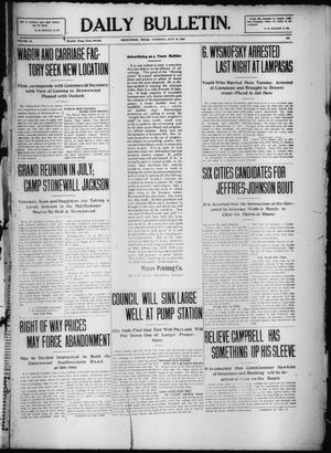 Daily Bulletin. (Brownwood, Tex.), Vol. 10, No. 207, Ed. 1 Thursday, June 16, 1910