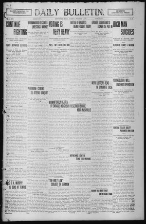 Primary view of object titled 'Daily Bulletin. (Brownwood, Tex.), Vol. 13, No. 9, Ed. 1 Tuesday, November 5, 1912'.