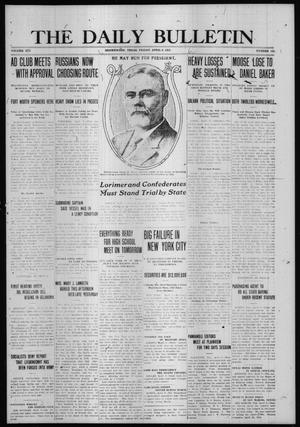 The Daily Bulletin (Brownwood, Tex.), Vol. 14, No. 150, Ed. 1 Friday, April 9, 1915
