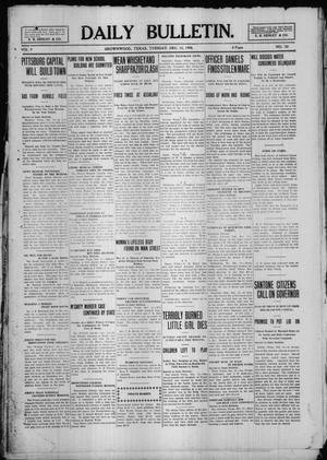 Daily Bulletin. (Brownwood, Tex.), Vol. 9, No. 52, Ed. 1 Tuesday, December 15, 1908