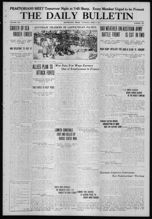 The Daily Bulletin (Brownwood, Tex.), Vol. 14, No. 149, Ed. 1 Thursday, April 8, 1915