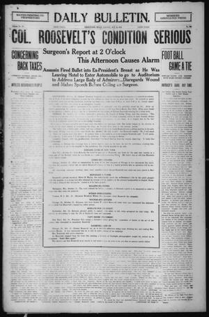 Daily Bulletin. (Brownwood, Tex.), Vol. 12, No. 304, Ed. 1 Tuesday, October 15, 1912