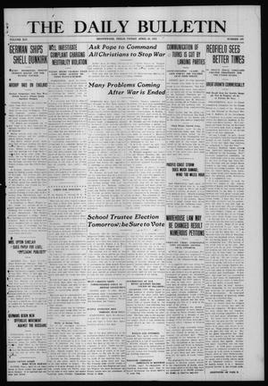 The Daily Bulletin (Brownwood, Tex.), Vol. 14, No. 167, Ed. 1 Friday, April 30, 1915