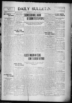 Primary view of object titled 'Daily Bulletin. (Brownwood, Tex.), Vol. 10, No. 205, Ed. 1 Tuesday, June 14, 1910'.