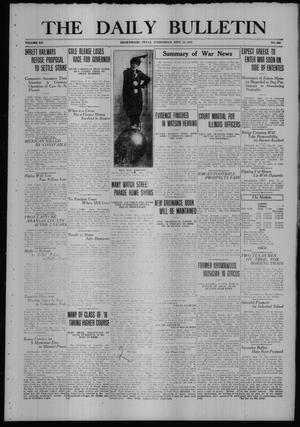 Primary view of object titled 'The Daily Bulletin (Brownwood, Tex.), Vol. 15, No. 284, Ed. 1 Wednesday, September 13, 1916'.