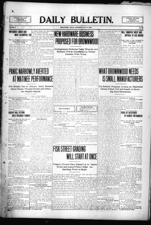 Daily Bulletin. (Brownwood, Tex.), Vol. 9, No. 207, Ed. 1 Wednesday, June 16, 1909