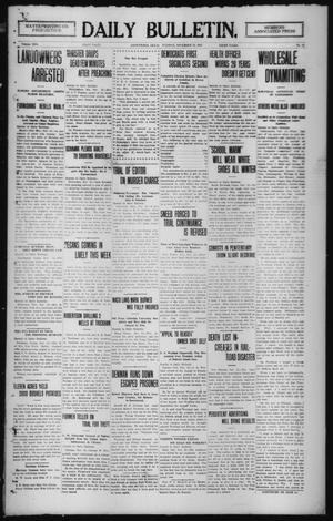 Daily Bulletin. (Brownwood, Tex.), Vol. 13, No. 15, Ed. 1 Tuesday, November 12, 1912