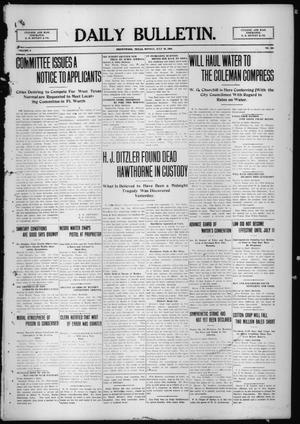Daily Bulletin. (Brownwood, Tex.), Vol. 9, No. 236, Ed. 1 Monday, July 19, 1909
