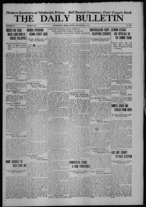 The Daily Bulletin (Brownwood, Tex.), Vol. 15, No. 282, Ed. 1 Monday, September 11, 1916