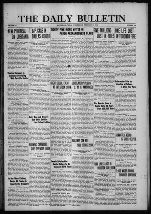 The Daily Bulletin (Brownwood, Tex.), Vol. 15, No. 105, Ed. 1 Wednesday, February 16, 1916