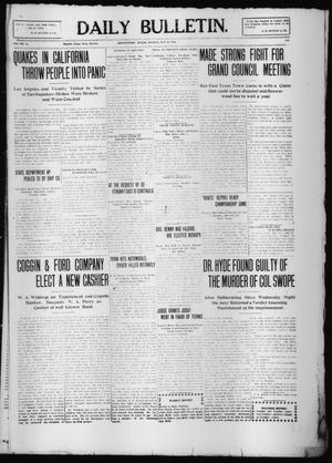 Daily Bulletin. (Brownwood, Tex.), Vol. 10, No. 180, Ed. 1 Monday, May 16, 1910