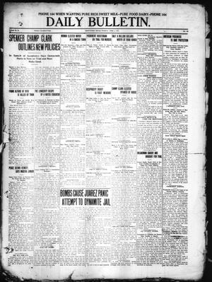 Primary view of object titled 'Daily Bulletin. (Brownwood, Tex.), Vol. 11, No. 143, Ed. 1 Tuesday, April 4, 1911'.