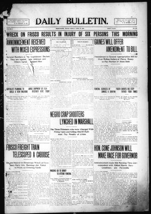 Daily Bulletin. (Brownwood, Tex.), Vol. 9, No. 168, Ed. 1 Friday, April 30, 1909