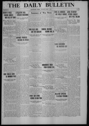 The Daily Bulletin (Brownwood, Tex.), Vol. 15, No. 279, Ed. 1 Thursday, September 7, 1916
