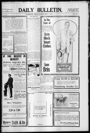 Daily Bulletin. (Brownwood, Tex.), Vol. 7, No. 285, Ed. 1 Saturday, September 14, 1907