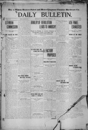 Daily Bulletin. (Brownwood, Tex.), Vol. 12, No. 17, Ed. 1 Thursday, November 9, 1911