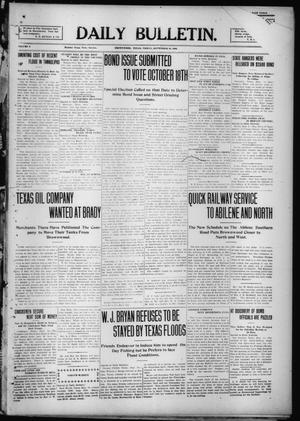 Daily Bulletin. (Brownwood, Tex.), Vol. 9, No. 282, Ed. 1 Friday, September 10, 1909