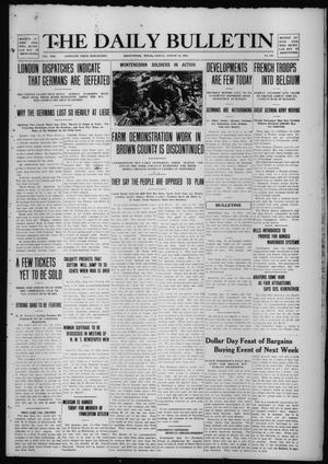 The Daily Bulletin (Brownwood, Tex.), Vol. 13, No. 246, Ed. 1 Friday, August 14, 1914