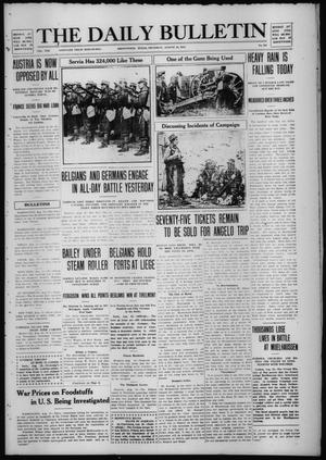 The Daily Bulletin (Brownwood, Tex.), Vol. 13, No. 245, Ed. 1 Thursday, August 13, 1914