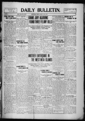 Daily Bulletin. (Brownwood, Tex.), Vol. 10, No. 197, Ed. 1 Saturday, June 4, 1910