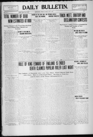 Daily Bulletin. (Brownwood, Tex.), Vol. 10, No. 173, Ed. 1 Saturday, May 7, 1910