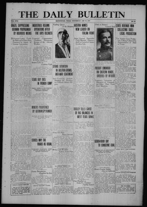 The Daily Bulletin (Brownwood, Tex.), Vol. 17, No. 85, Ed. 1 Wednesday, January 23, 1918