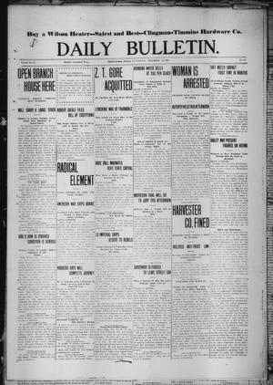 Daily Bulletin. (Brownwood, Tex.), Vol. 12, No. 21, Ed. 1 Tuesday, November 14, 1911
