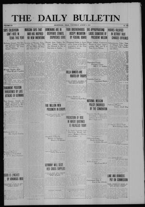 The Daily Bulletin (Brownwood, Tex.), Vol. 15, No. 254, Ed. 1 Wednesday, August 9, 1916