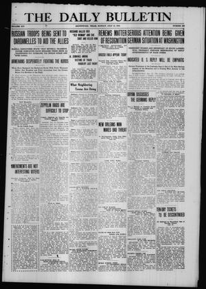 The Daily Bulletin (Brownwood, Tex.), Vol. 14, No. 229, Ed. 1 Monday, July 12, 1915