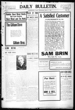 Daily Bulletin. (Brownwood, Tex.), Vol. 8, No. 190, Ed. 1 Wednesday, May 27, 1908