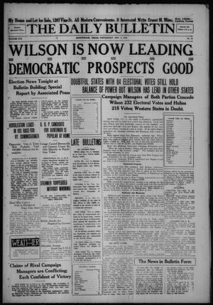 The Daily Bulletin (Brownwood, Tex.), Vol. 16, No. 21, Ed. 1 Wednesday, November 8, 1916