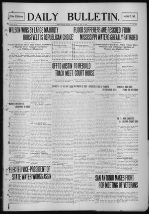 Daily Bulletin. (Brownwood, Tex.), Vol. 12, No. 169, Ed. 1 Wednesday, May 8, 1912