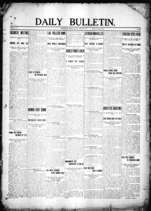Daily Bulletin. (Brownwood, Tex.), Vol. 11, No. 253, Ed. 1 Friday, August 11, 1911