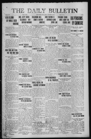 The Daily Bulletin (Brownwood, Tex.), Vol. 13, No. 24, Ed. 1 Friday, November 22, 1912