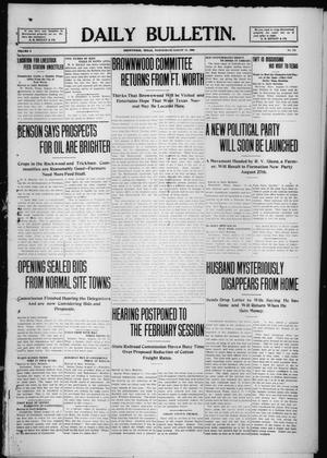 Daily Bulletin. (Brownwood, Tex.), Vol. 9, No. 256, Ed. 1 Wednesday, August 11, 1909