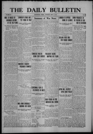 The Daily Bulletin (Brownwood, Tex.), Vol. 15, No. 285, Ed. 1 Thursday, September 14, 1916