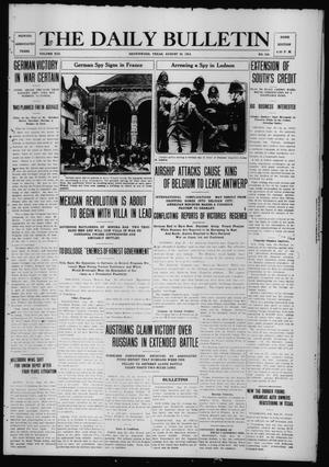 The Daily Bulletin (Brownwood, Tex.), Vol. 13, No. 256, Ed. 1 Wednesday, August 26, 1914