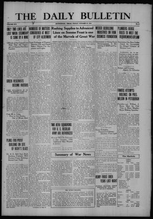 The Daily Bulletin (Brownwood, Tex.), Vol. 16, No. 5, Ed. 1 Friday, October 20, 1916