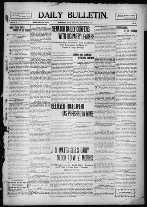 Primary view of object titled 'Daily Bulletin. (Brownwood, Tex.), Vol. 10, No. 62, Ed. 1 Wednesday, December 29, 1909'.