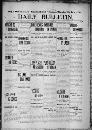 Daily Bulletin. (Brownwood, Tex.), Vol. 12, No. 20, Ed. 1 Monday, November 13, 1911