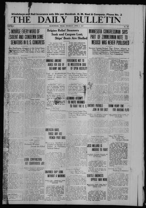 The Daily Bulletin (Brownwood, Tex.), Vol. 16, No. 146, Ed. 1 Thursday, April 5, 1917