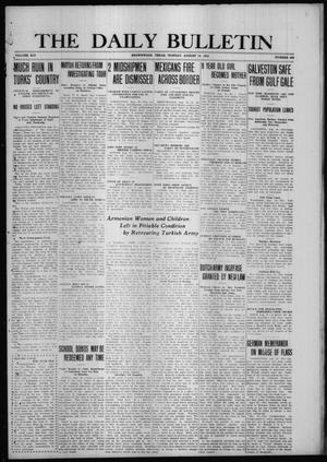 The Daily Bulletin (Brownwood, Tex.), Vol. 14, No. 259, Ed. 1 Monday, August 16, 1915