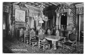 Postcard of a formal dining room