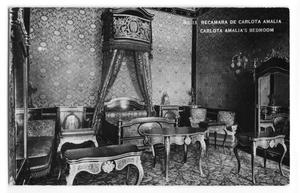 Postcard of Carlota Amalia's bedroom