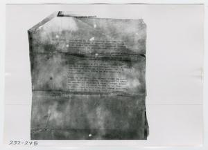 Primary view of object titled '[Document, Photograph #22]'.