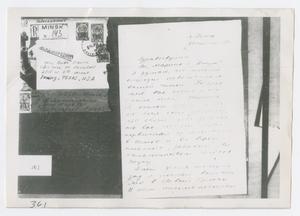 [Photographs of Oswald's Mail]